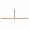 Ekena Millwork Eugene Smooth Timber Gable Bracket, Douglas Fir, 96"W x 32"H x 1 1/2"D x 3 1/2"F, 8/12 Pitch GBW096X32X0204EUG00SDF - alternate 1